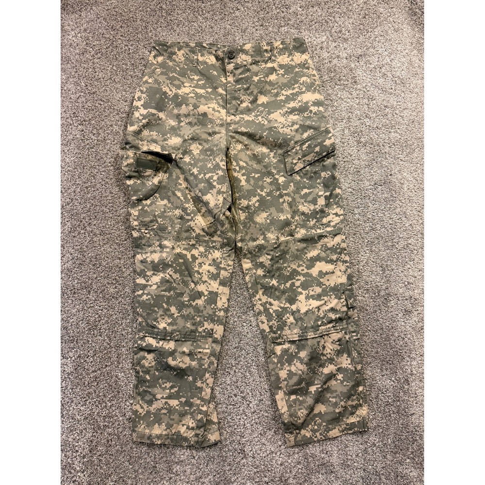 UNICOR Cargo Pants Mens Medium Reg Camo Army‎ Combat Uniform ACU Digital Ripstop